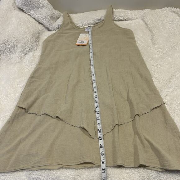 Sea Breeze of CA Womens Swim Coverup Large Tan/Beige‎ Cotton Beach USA - Picture 6 of 7